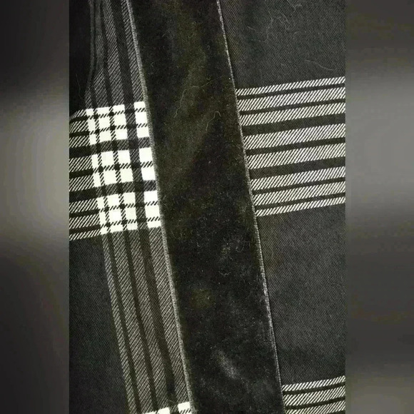 PUMA x RHUDE Black White Check Cotton Stretch Velvet Long Raincoat Jacket  Small - Picture 9 of 12